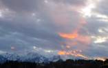 Foto:Abendrot wie eine Eruption