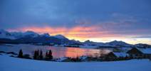 Foto: Abendrot berm Hopfensee