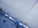 Foto: 
Die Seile der Tegelbergbahn verschwinden im Nebel