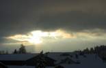 Foto: Sonne durchs Wolkenloch, schönes Farbenspiel