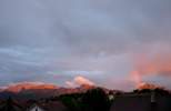 Foto: Alpenglhen mit Regenbogen