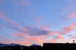 Foto: Abenhimmel mit rosa Wlkchen