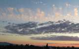 Foto: labile Cirren bei Sonnenaufgang