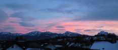 Foto: rtlicher Abendhimmel mit Lenticularis