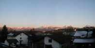 Foto: blanker Himmel, leuchtende Berge