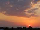 Foto: Sonnenaufgang, trmende Wolken